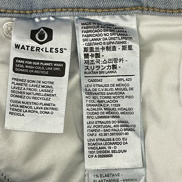 Levis 311 Jeans Womens Size 22W Blue Shaping Skinny Capri Stretch Slimming NEW - Picture 12 of 15